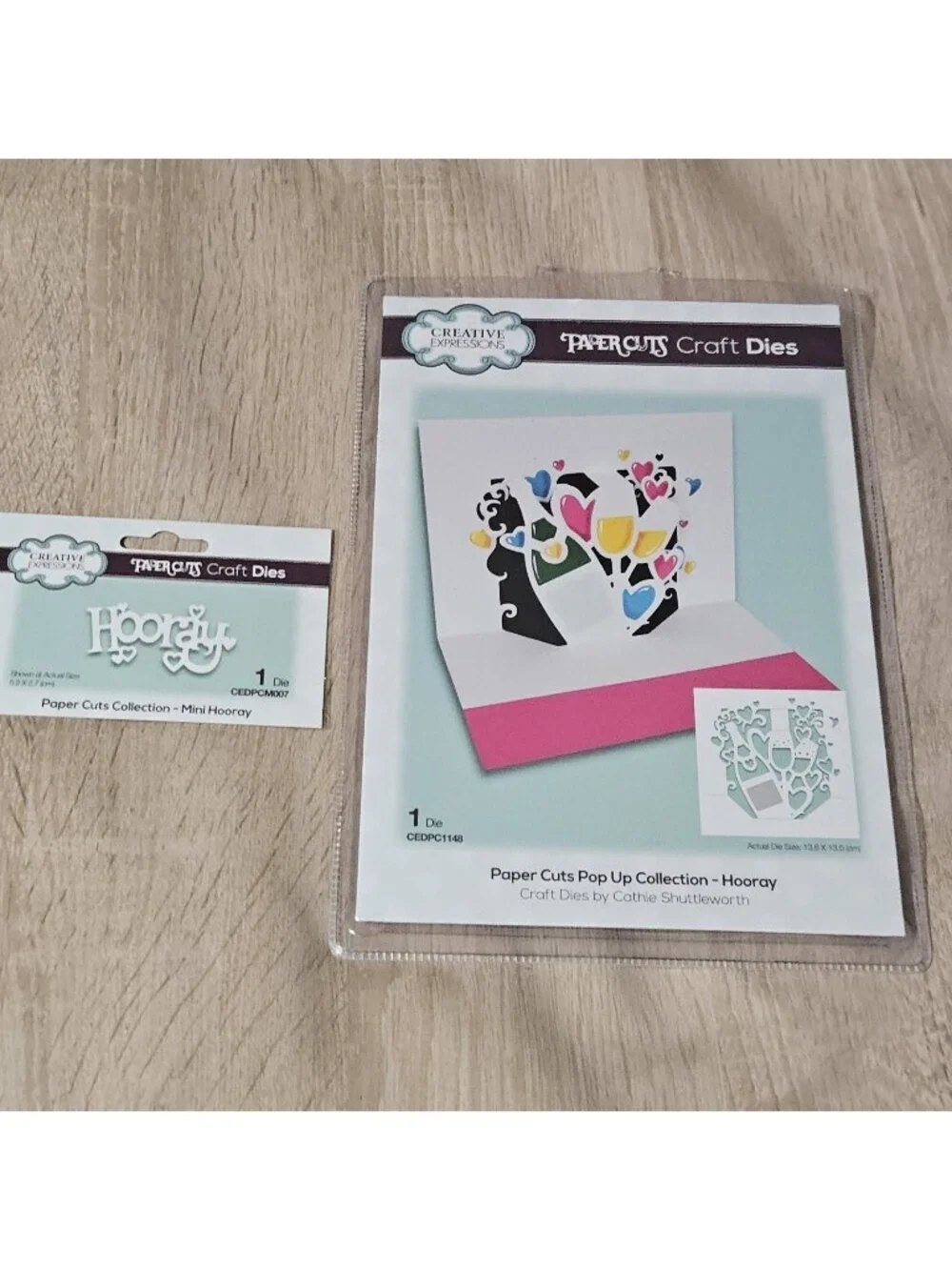 Creative Expressions Paper Cuts Pop Up Collection Hooray CEDPC1148 Dies